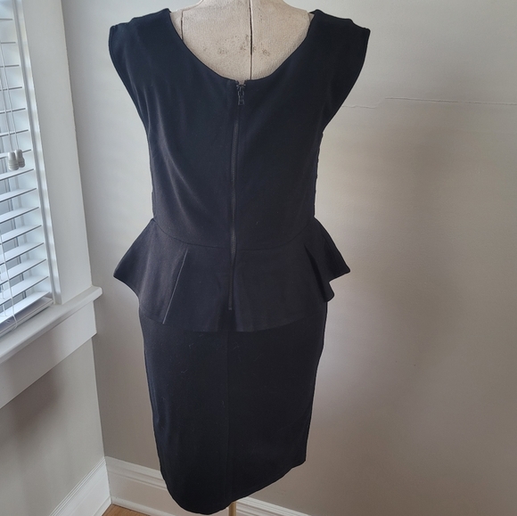 Alice & Olivia Peplum Black Dress - Picture 2 of 4